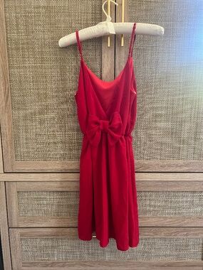 Myan Red Bow Dress